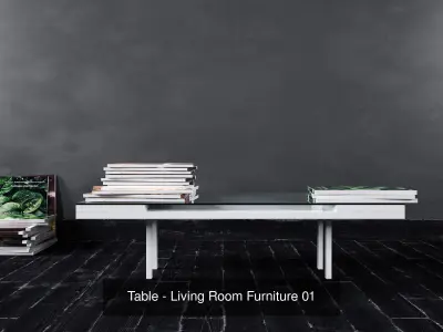 Tables - Living Room Furniture vol 01 3D Model Pack