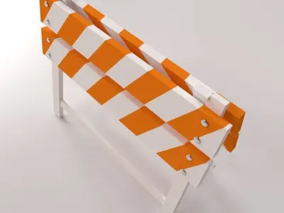 Safety Barrier 3D model