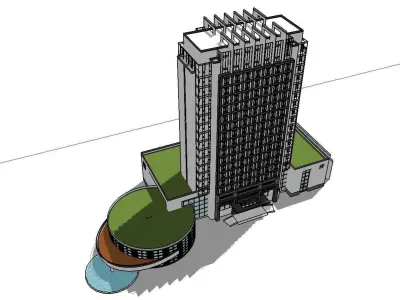 vacation spot-Resort-Fashion Leisure Hotel-0198 3D model