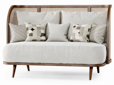 Two-seater garden sofa CV22 3D model