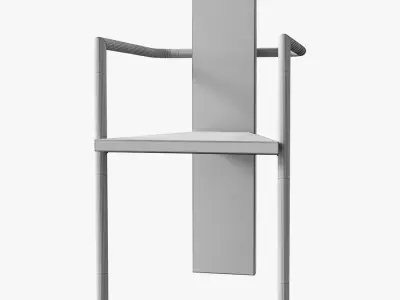 Jonas Bohlin concrete chair 3D model