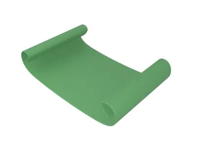 Scroll Paper v1 004 Low-poly 3D model