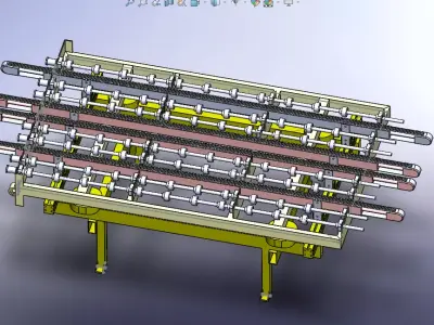Roller Conveyor 3D model