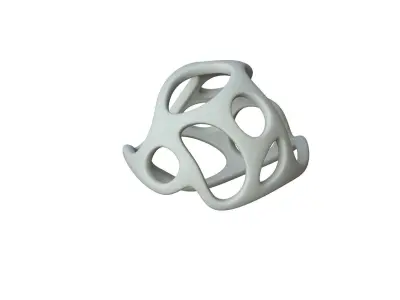 SciFi Cube Object No 21348 Low Poly Shape Texture