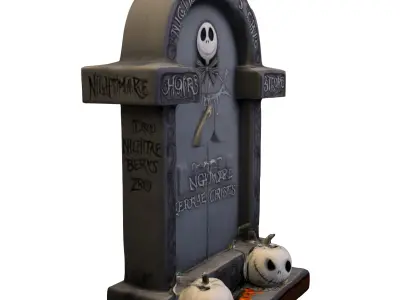 Gothic Tombstone  3D model