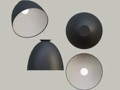 Ceiling light C539BL Low-poly 3D model