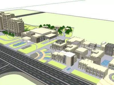 vacation spot-Resort-Fashion Leisure Hotel-0127 3D model