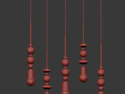 DIY pendant light 3D model