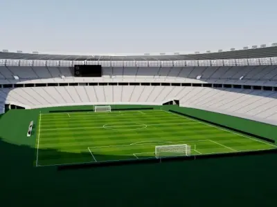 Ajinomoto Stadium - Tokyo 3D model