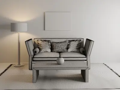 furniture design set 02 3D model