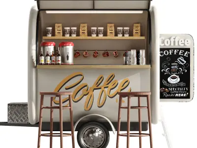 Coffee truck 2 3D model