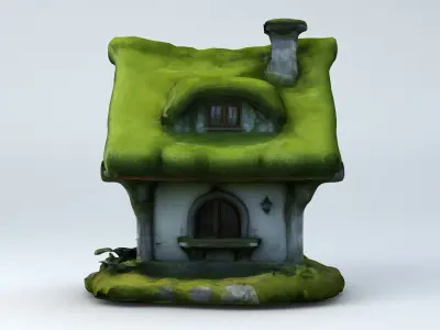Fantasy Forest House 4 3D model