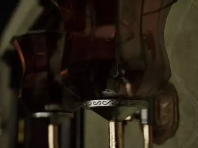 Wall Lamp Low-poly 3D model