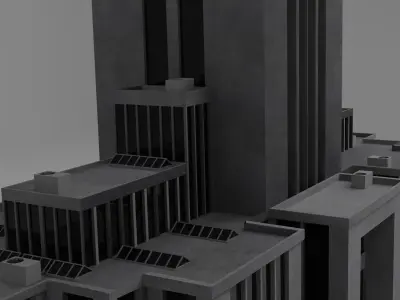 CCPD - City Central Police Department Game Ready 3D model Free low-poly 3D model