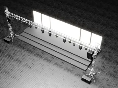 Detail Concert Stage Model 3D model