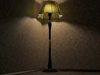 Floor Lamp Low-poly 3D model