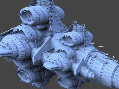 Star Freighter Villain base 3 3D model