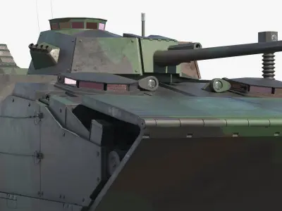  Amphibious Armored Carrier Camouflage Green 