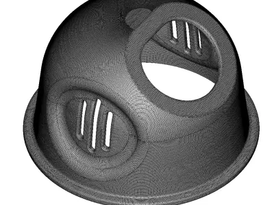 Electrical Batten Holder 3D print model