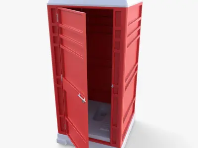 Portable toilet v3 3D model
