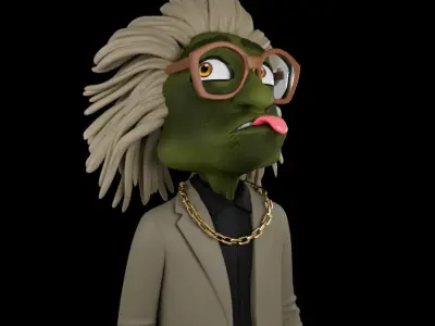  Crazy Scientist 3D model