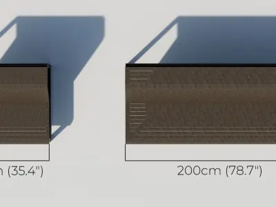 Modern bench for exterior visualization 3D model 3D model