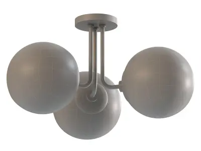 Stella Multi Semi Flush Ceiling Light 3D model