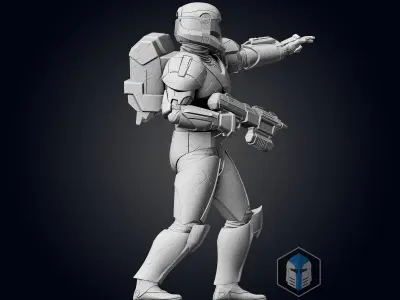Republic Commando Figurine - Pose 3 3D print model