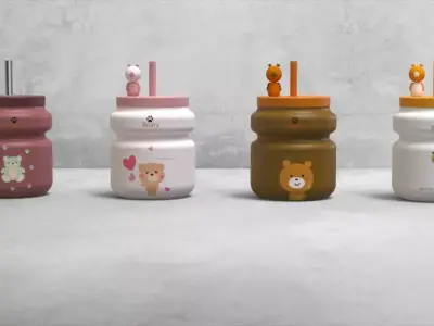 Beary Mug 3D print model