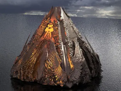 Sun Crypt temple 3D model