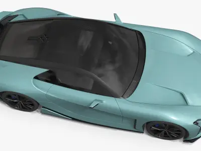  Lexus Future Sport Concept Vehicle Turquoise Simplified 