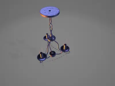 Classic chandelier 3D model buy