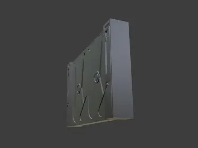 Sci fi door Free 3D model