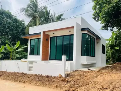 small town home sketchup modal Low-poly 3D model