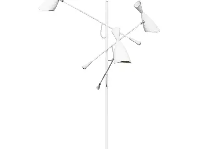 Outdoor designer lamp Duke by Delightfull black 3D model
