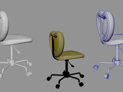 Chair MAYA Low-poly 3D model