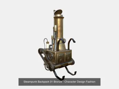 10 Steampunk Backpacks Collection - Character Design Fashion