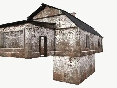 An Old House E Low-poly 3D model