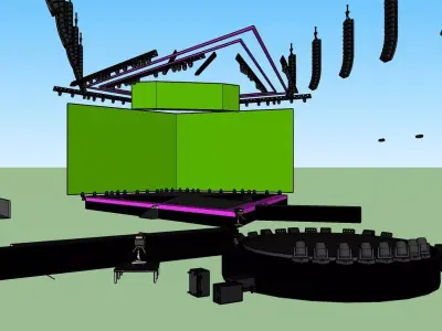 Stage MTV Video Music Awards 2019  Low-poly 3D model