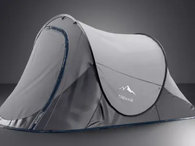 2 Person Camping Tent - Game Ready PBR Low-poly 3D model