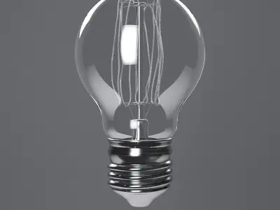 3D Spherical Bulb 3D model
