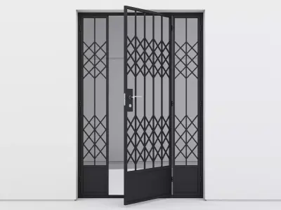 Aluminium door 30 3D model