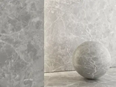 Marble Light Gray Cloud Porcelain Tile 32 Texture