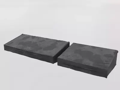 Two roof storefront model 3D model