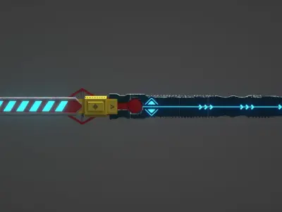 Sword scifi 3D model