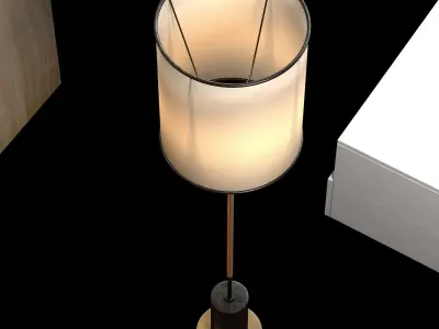 Stria 6-Drawer Dresser - Cerused White 3D model