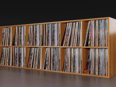 Vinyl Storage PBR 3D model