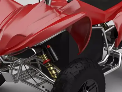 ATV vehicle motorcycle 3D model