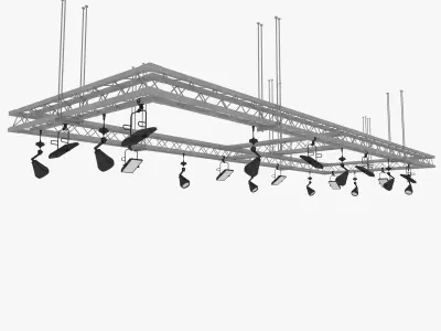 Light Truss 3D model 3D model
