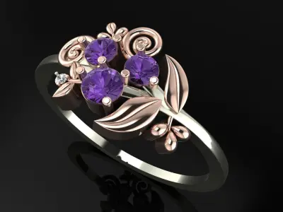 Finger Ring Collection Valentine 3D print model